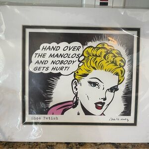 De La Nuez Shoe Fetish Signed Print Pop Art